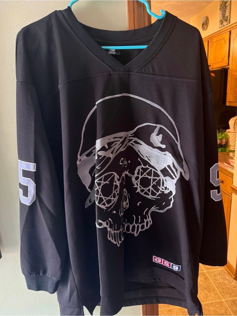 GREYFIVENINE Skull Hockey Jersey